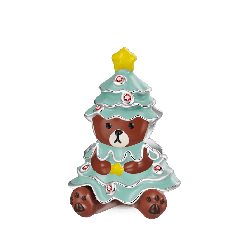 Charm Árbol de Navidad Oso Lindo
