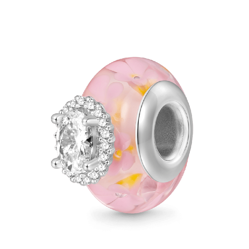Charm de cristal Sakura romántico