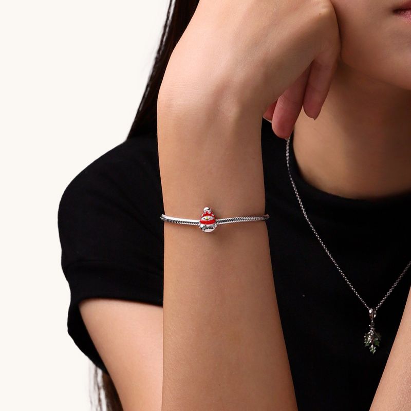 Charm Navideño Muñeco de Nieve con Bufanda