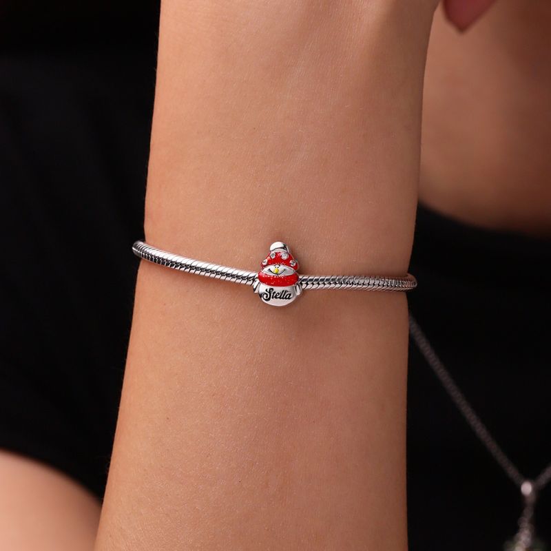 Charm Navideño Muñeco de Nieve con Bufanda