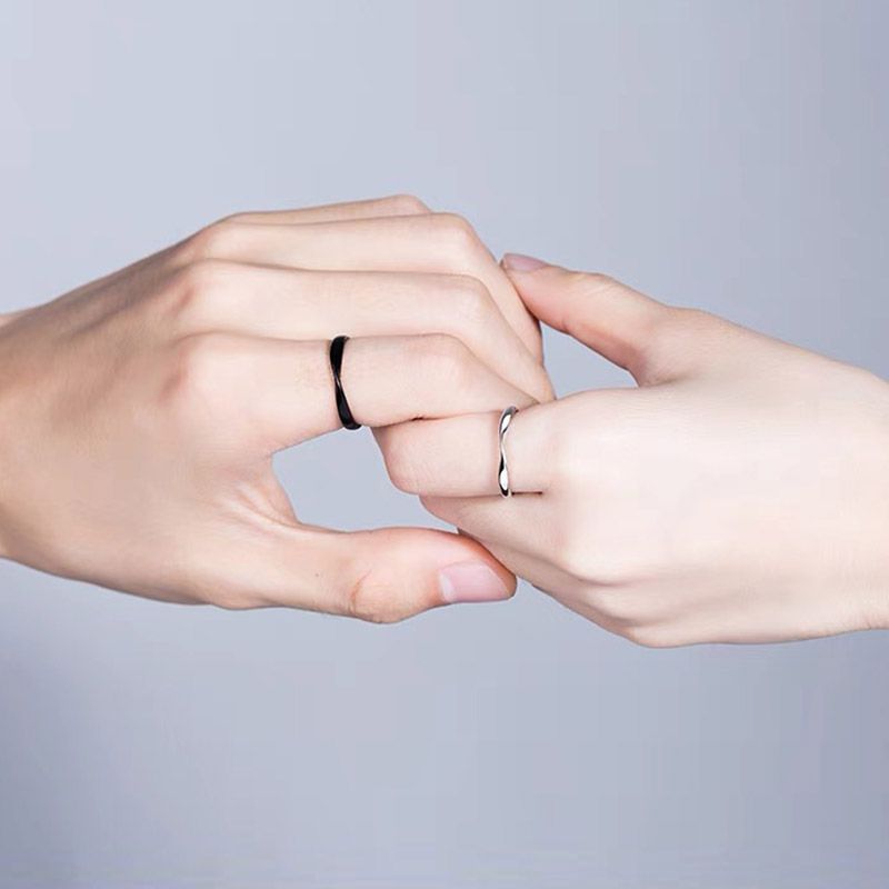 Anillo Mobius Negro Hombre
