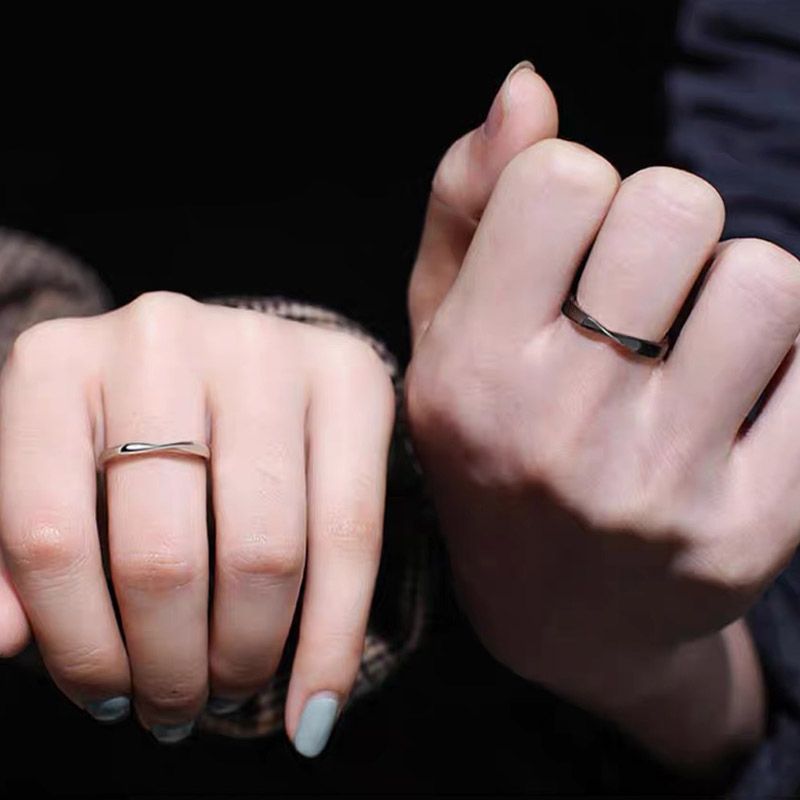 Anillo Mobius Negro Hombre