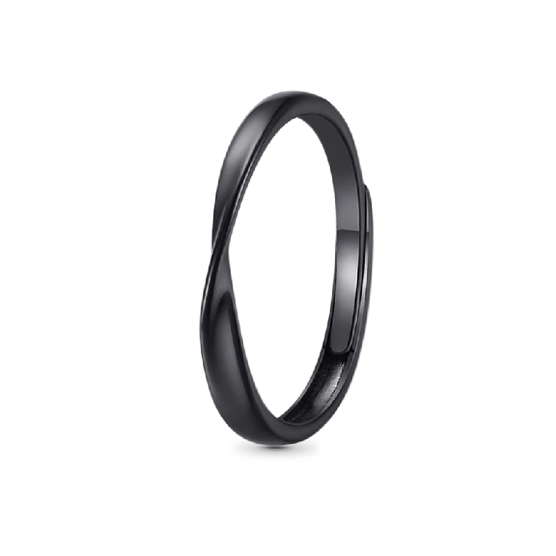 Anillo Mobius Negro Hombre