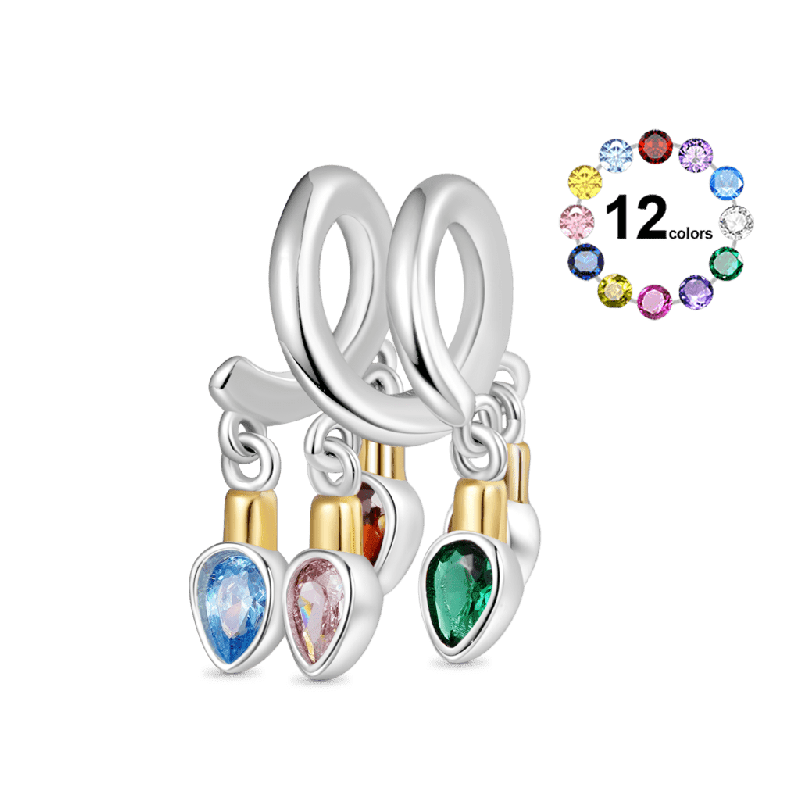 Charm de Vela de Navidad Luces de Pera