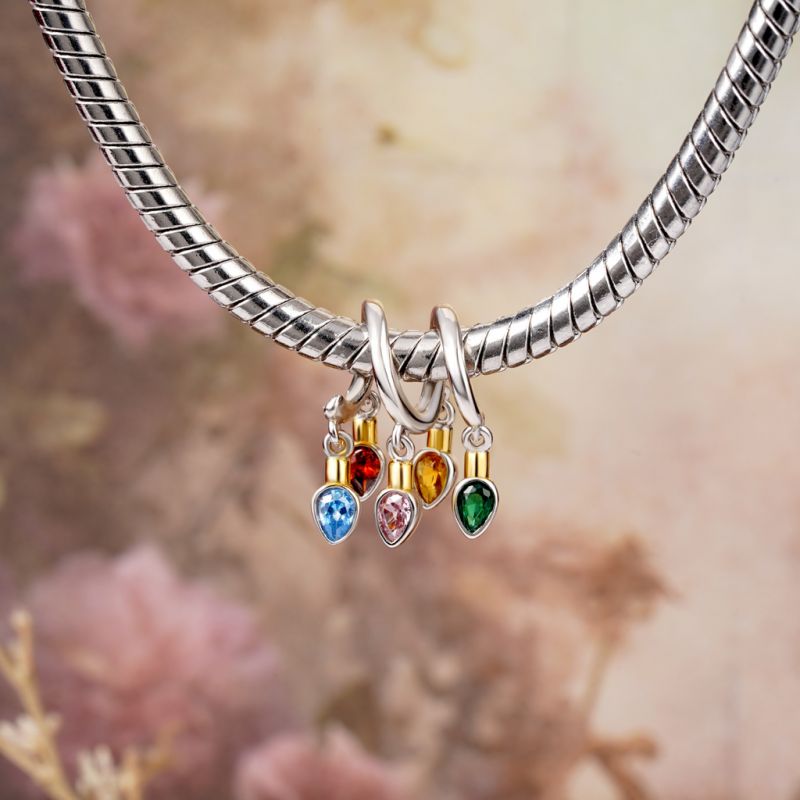 Charm de Vela de Navidad Luces de Pera