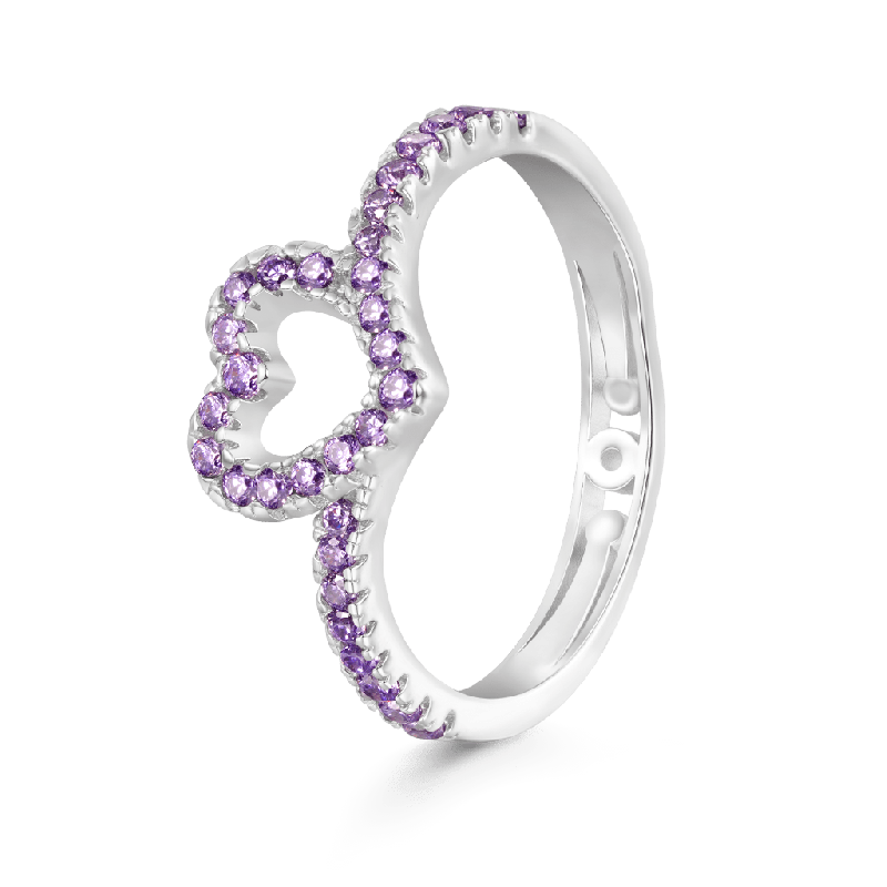 Anillo de Amor Pavé Piedra de Nacimiento