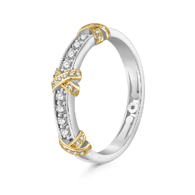 Anillo de Platino Brillante X Diamante