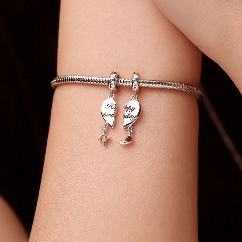 Colgante Doble con Nombre Grabable Love