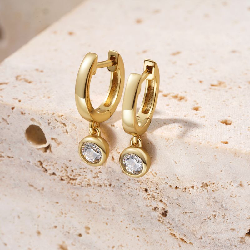 Pendientes de Gota de Diamante