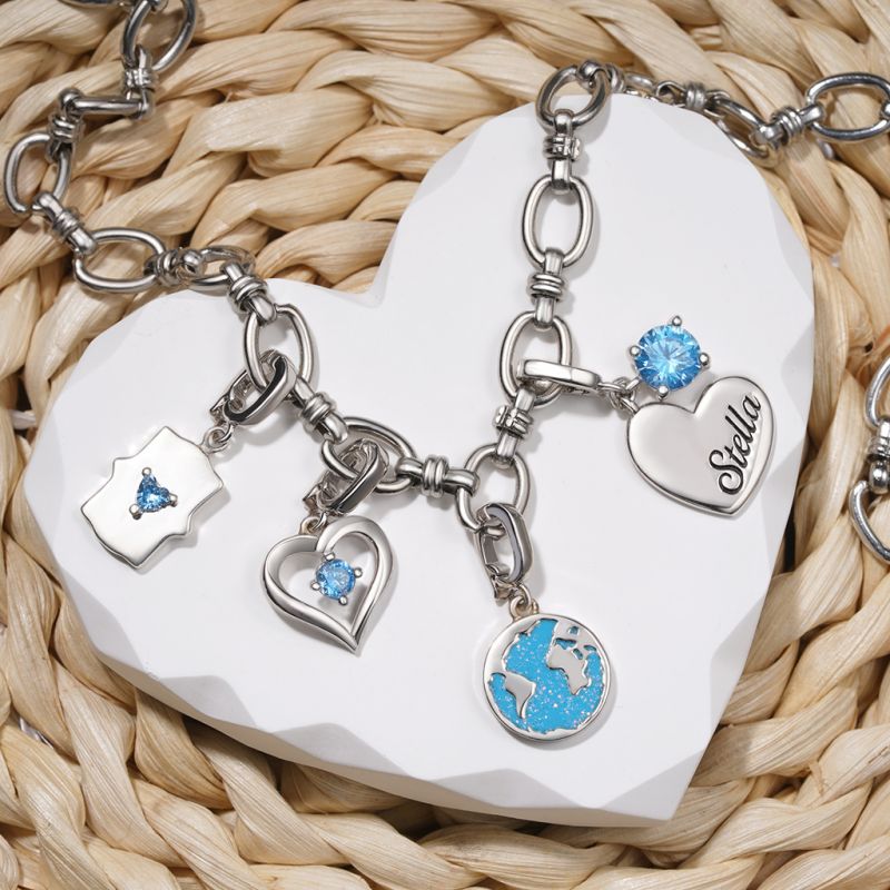 Colgante Hebilla Corazón Signo Zodiacal