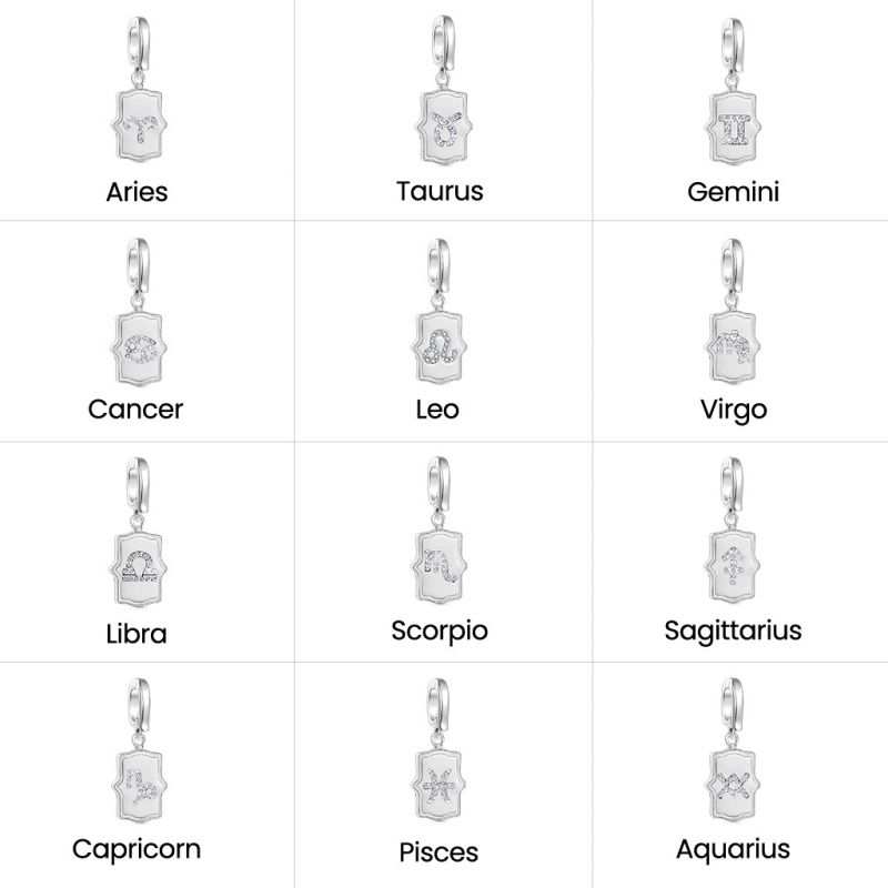Colgante Hebilla Corazón Signo Zodiacal