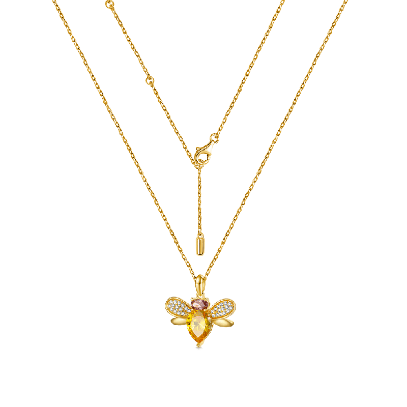 Collar de Abeja bañado en Oro de 18K
