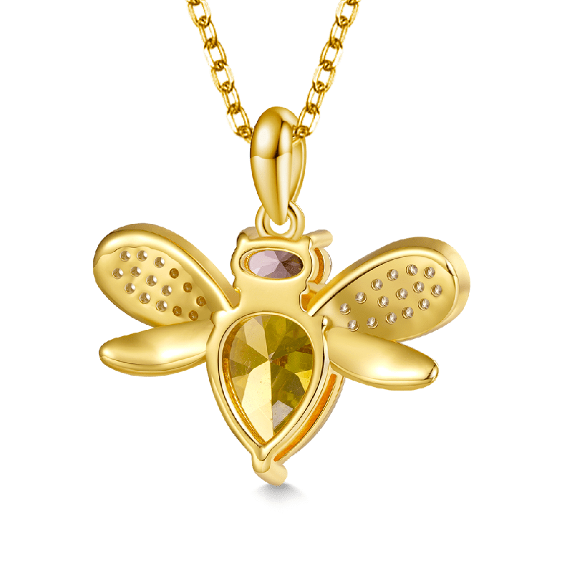 Collar de Abeja bañado en Oro de 18K