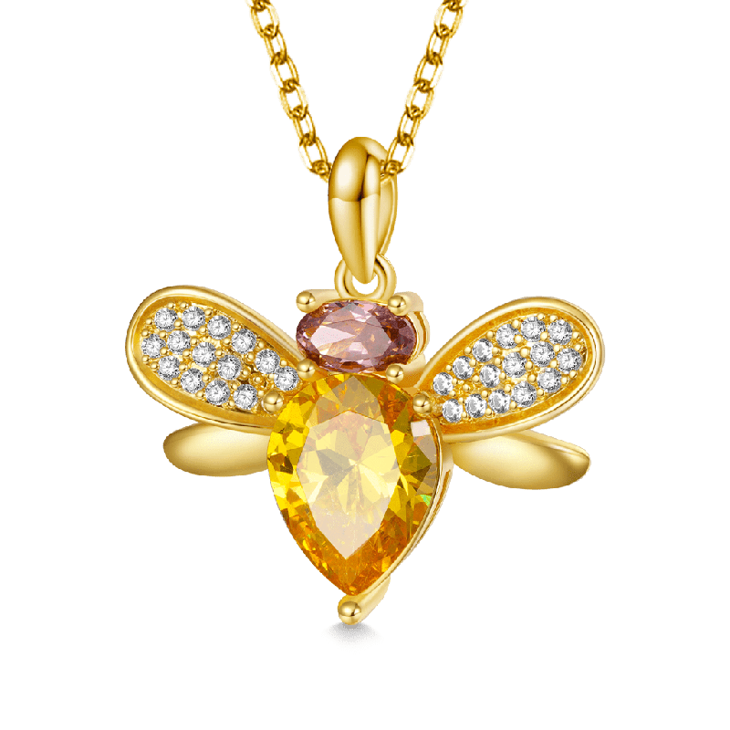 Collar de Abeja bañado en Oro de 18K