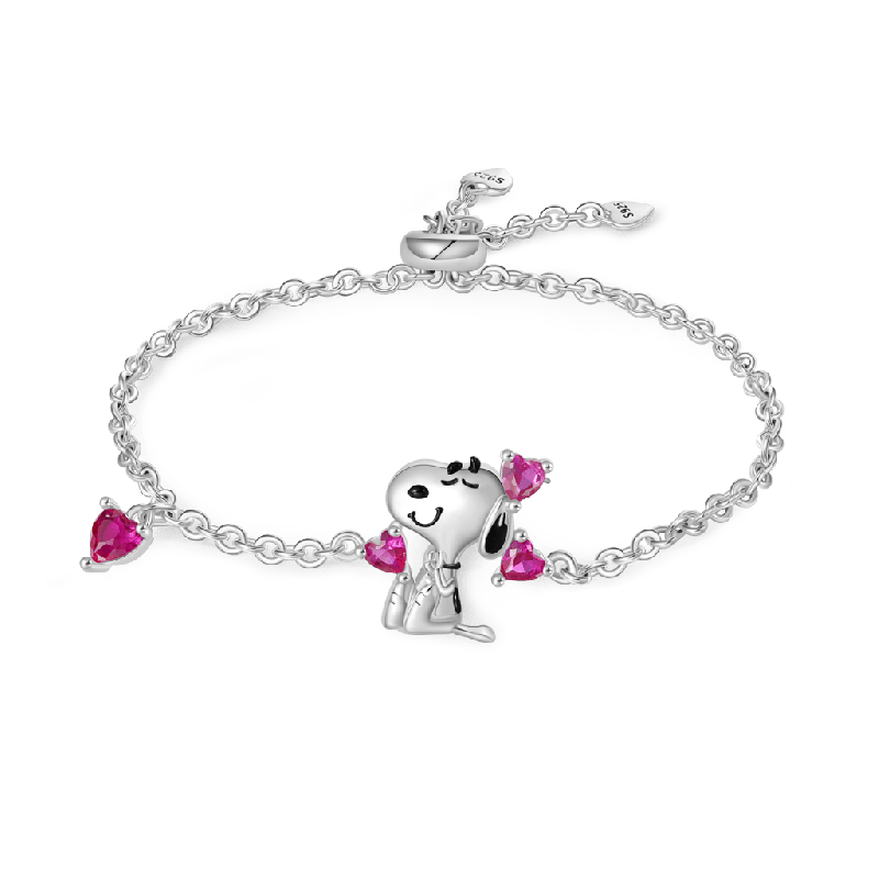 Peanuts Snoopy Pulsera Corazón Amoroso