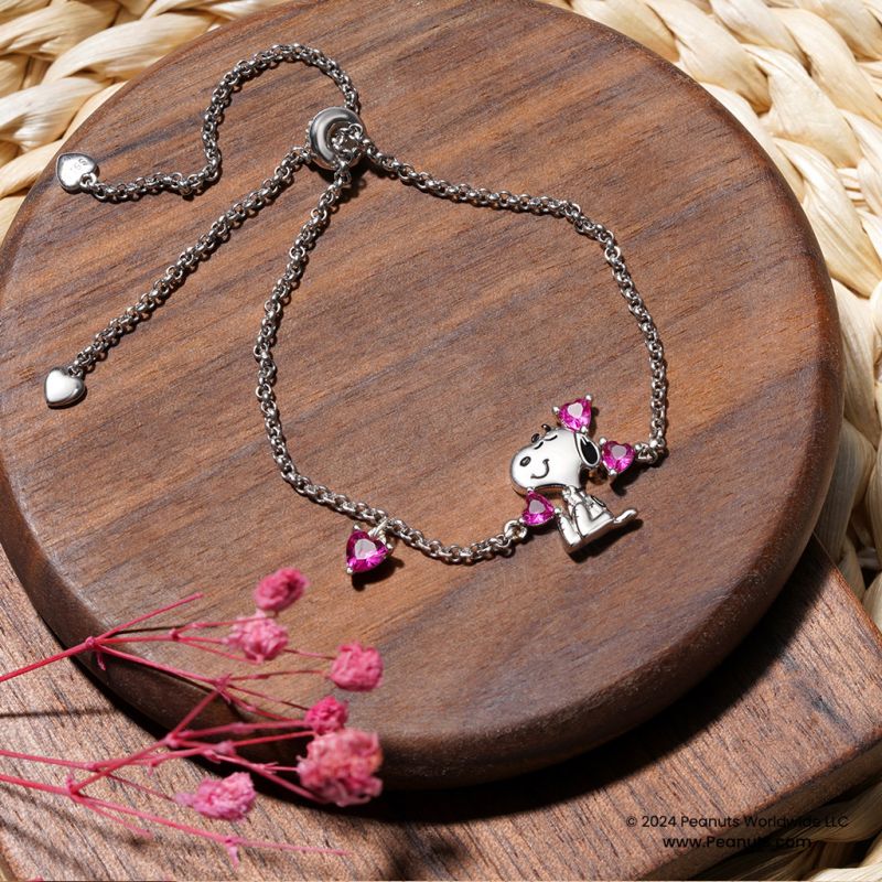 Peanuts Snoopy Pulsera Corazón Amoroso
