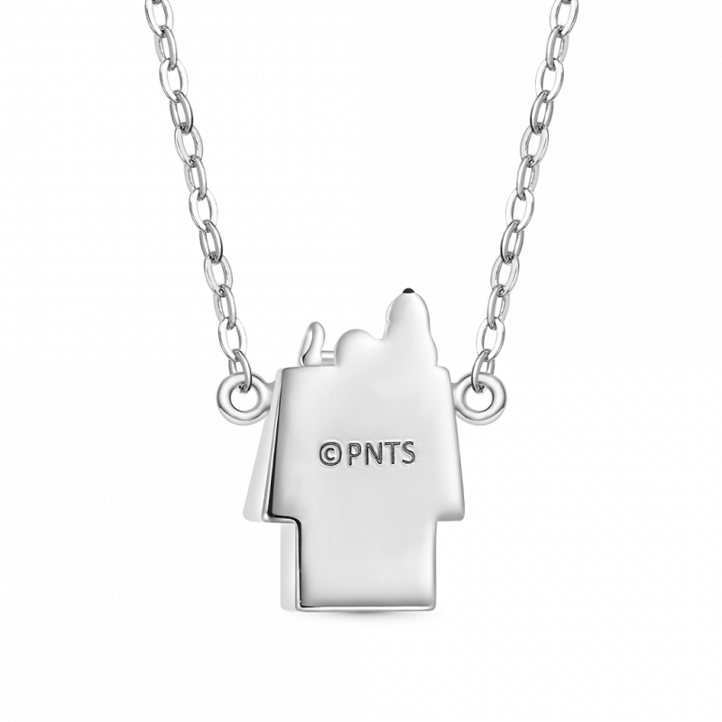 Collar de Diamantes Casa de Perro Snoopy Tumbado