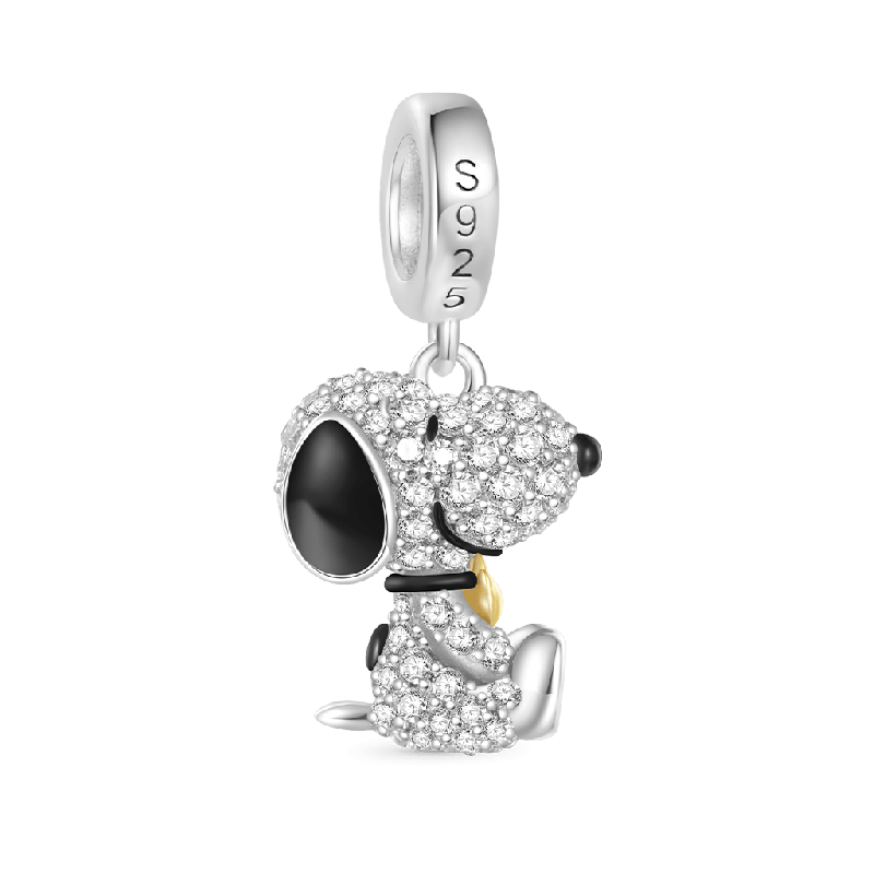 Snoopy Colgante de Diamantes