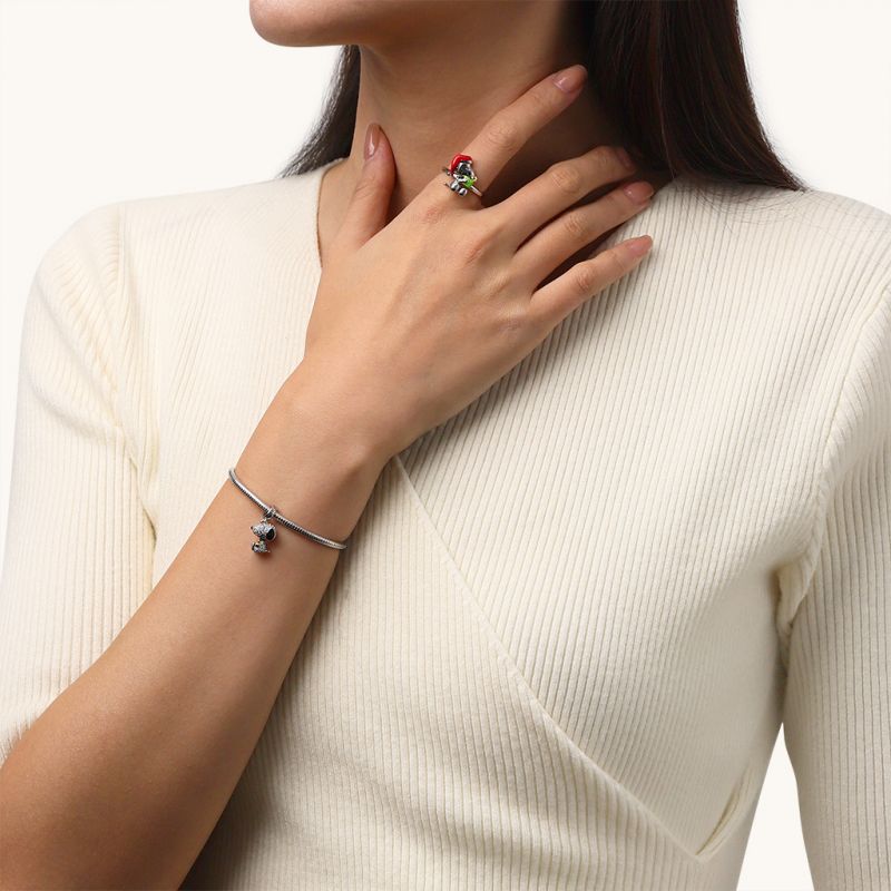 Snoopy Colgante de Diamantes
