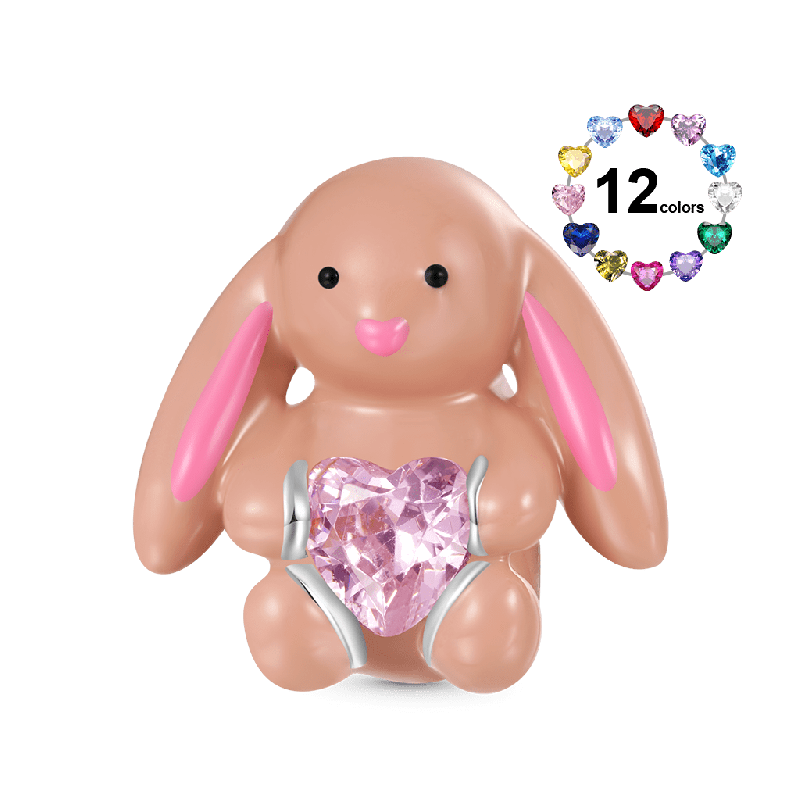 Charm Conejito Beige Abraza el Amor