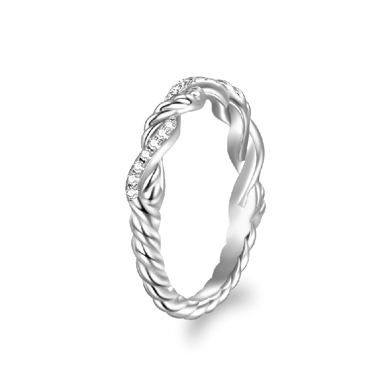 Anillo Trenzado Infinito