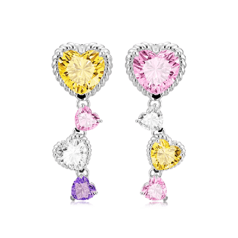 Pendientes Corazones de Amor Desparejados