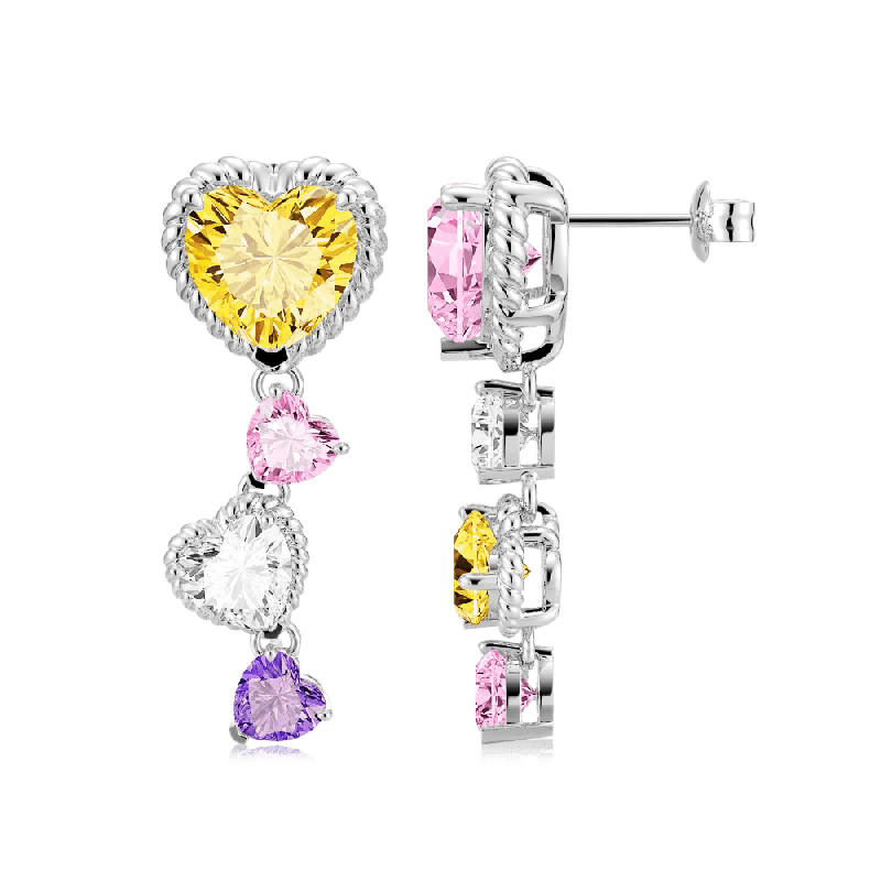Pendientes Corazones de Amor Desparejados