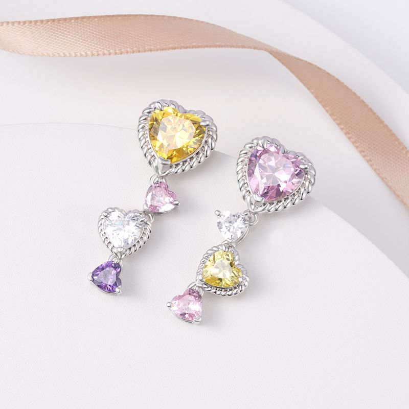 Pendientes Corazones de Amor Desparejados