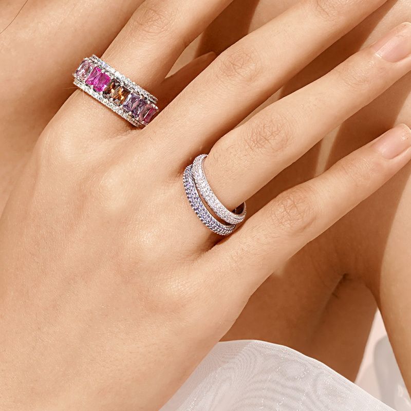 Anillo con Pavé de Morganita