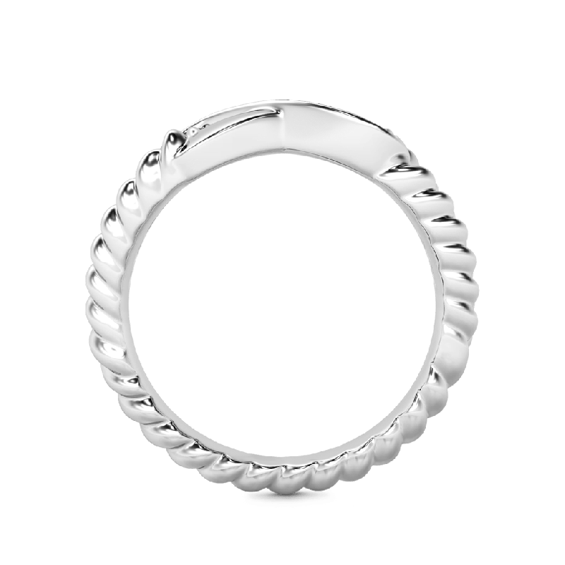 Anillo de Compromiso Infinito de Espiga Partida