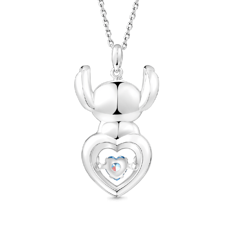 Collar Pave Corazón Bailarín Puntada