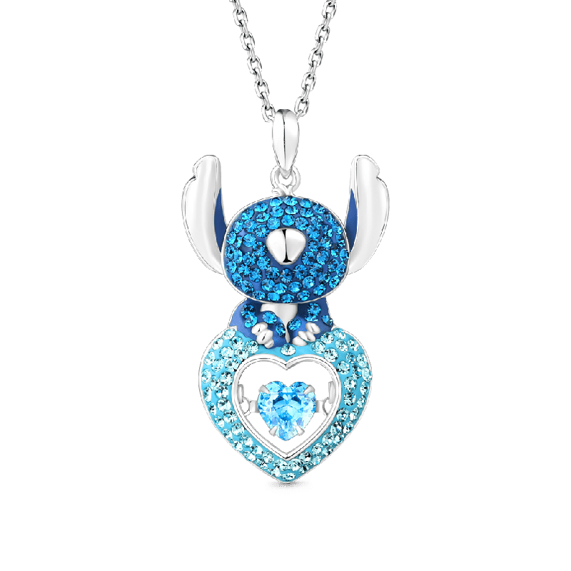 Collar Pave Corazón Bailarín Puntada