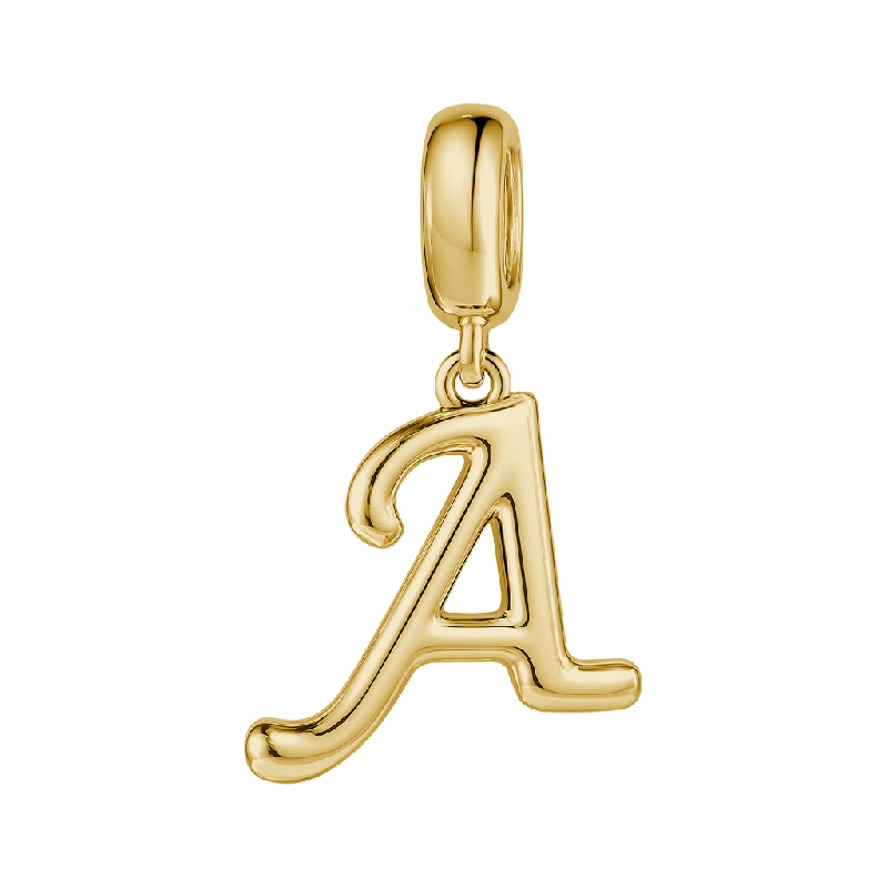 Charm de Oro  Letra Destinada 