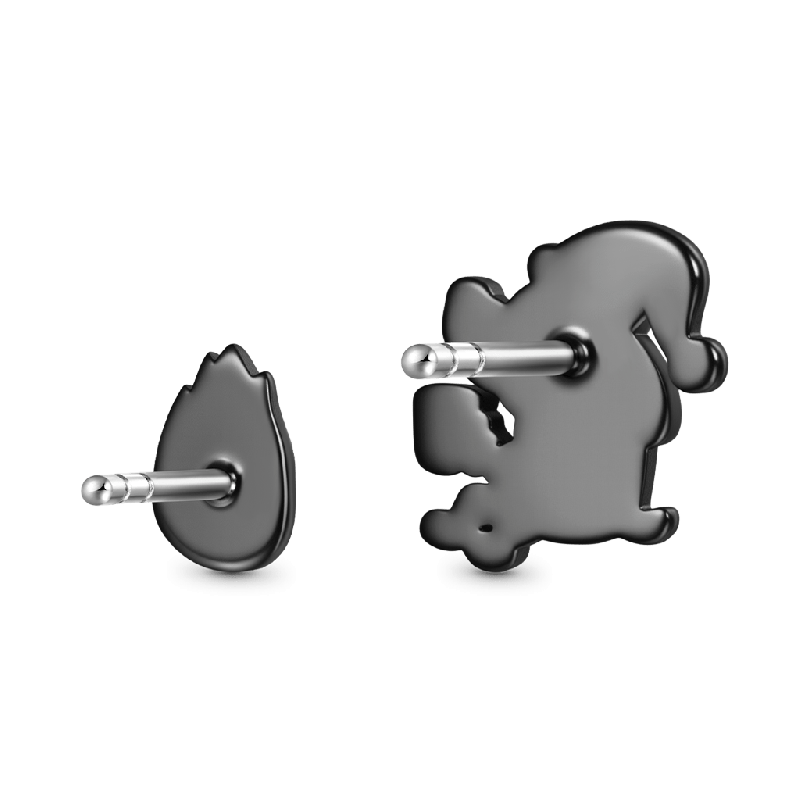 This Is Fine Pendientes de Stud Desiguales