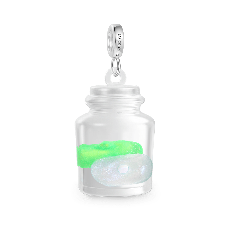 Colgante De Botella De Vidrio Fantasma