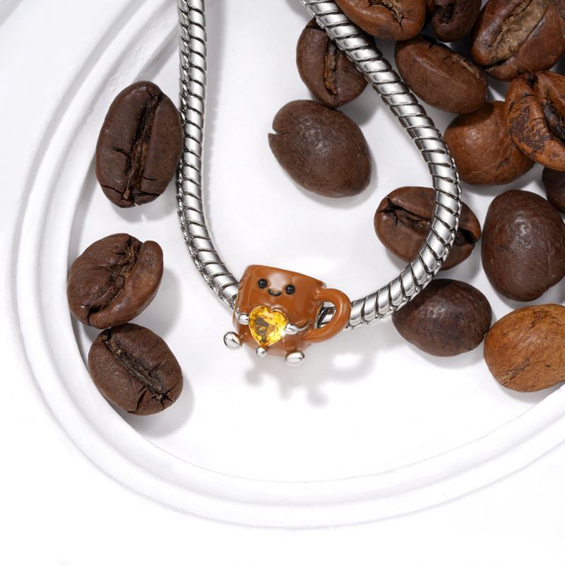 Charm Taza de Café Abraza el Amor
