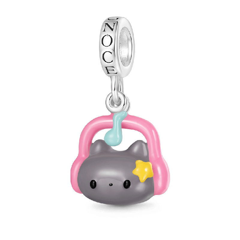Colgante de Auriculares de Gatito Rock