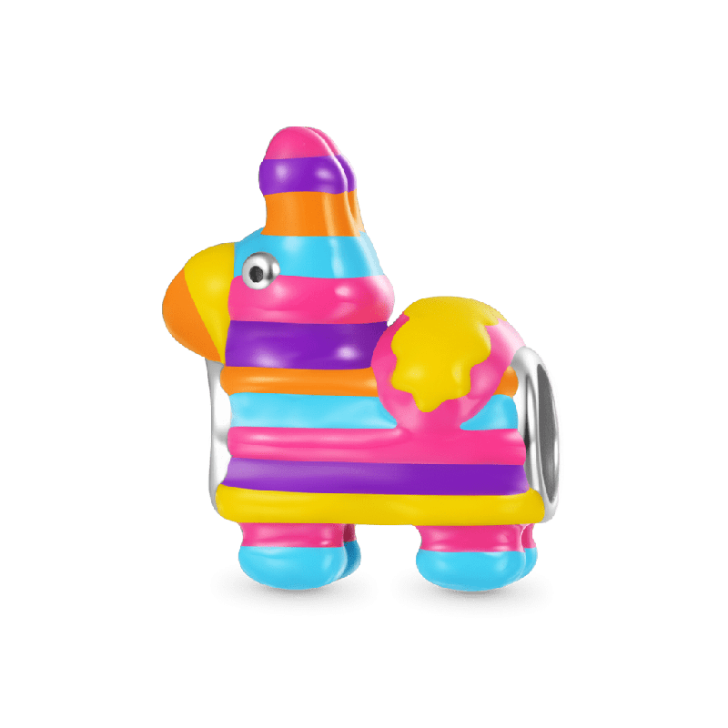 Charm de Piñata Colorida De Burro