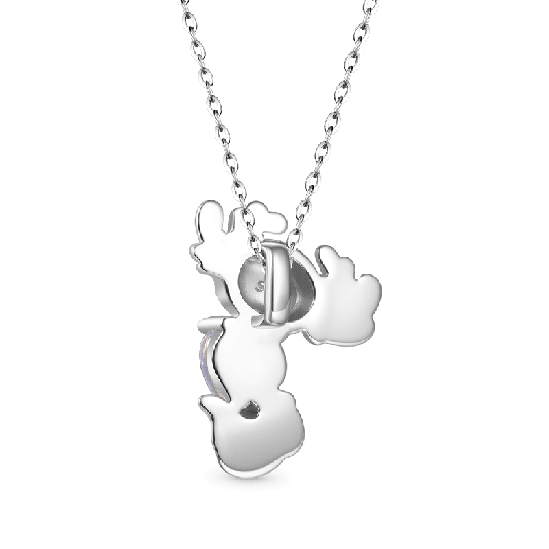 Collar de Luna de Piedra de Luna Axolotl Mexicano