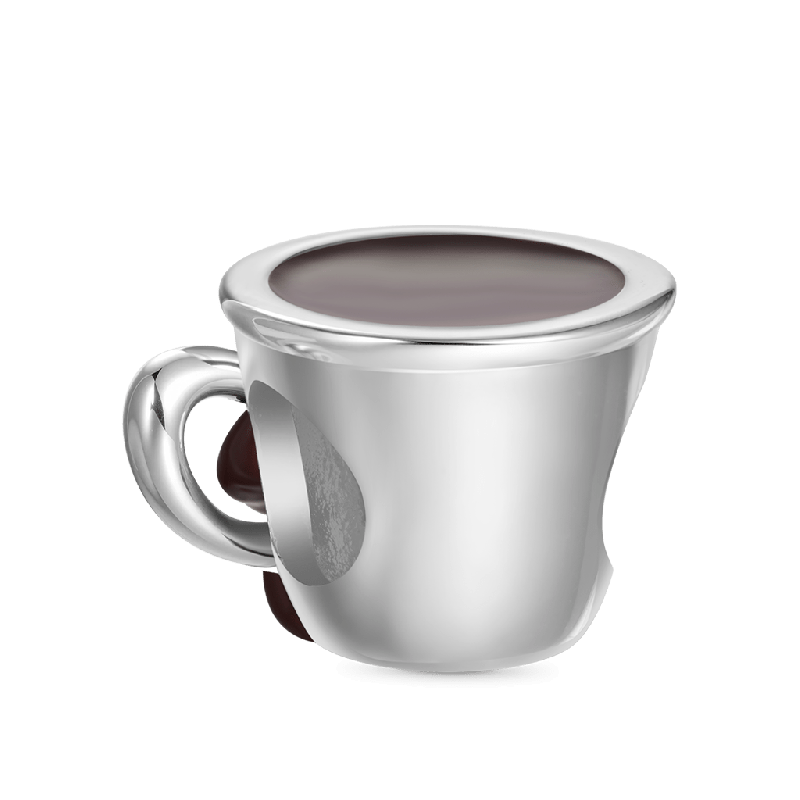 Charm de Taza de Café que Abraza el Amor