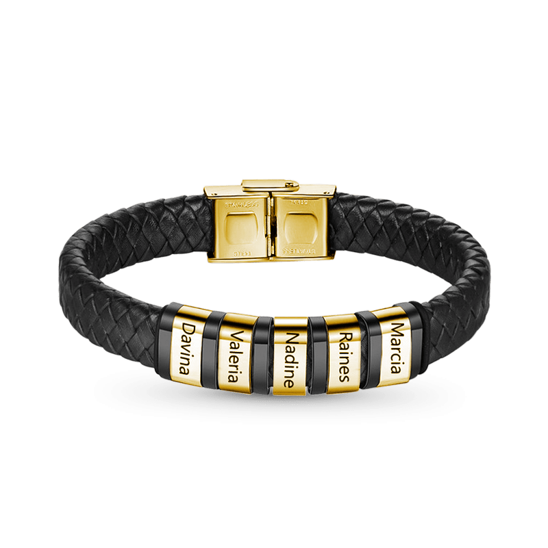 Pulsera de Cuero Trenzado para Hombres