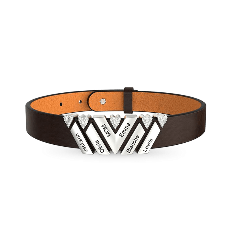 Pulsera de Cuero Punk Negra DIY