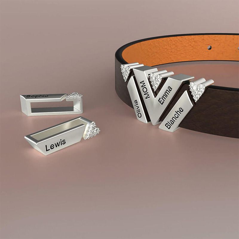 Pulsera de Cuero Punk Negra DIY