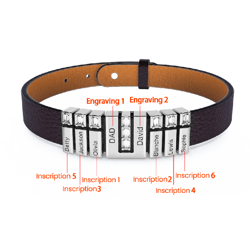 Pulsera de Cuero Punk Negra Diy