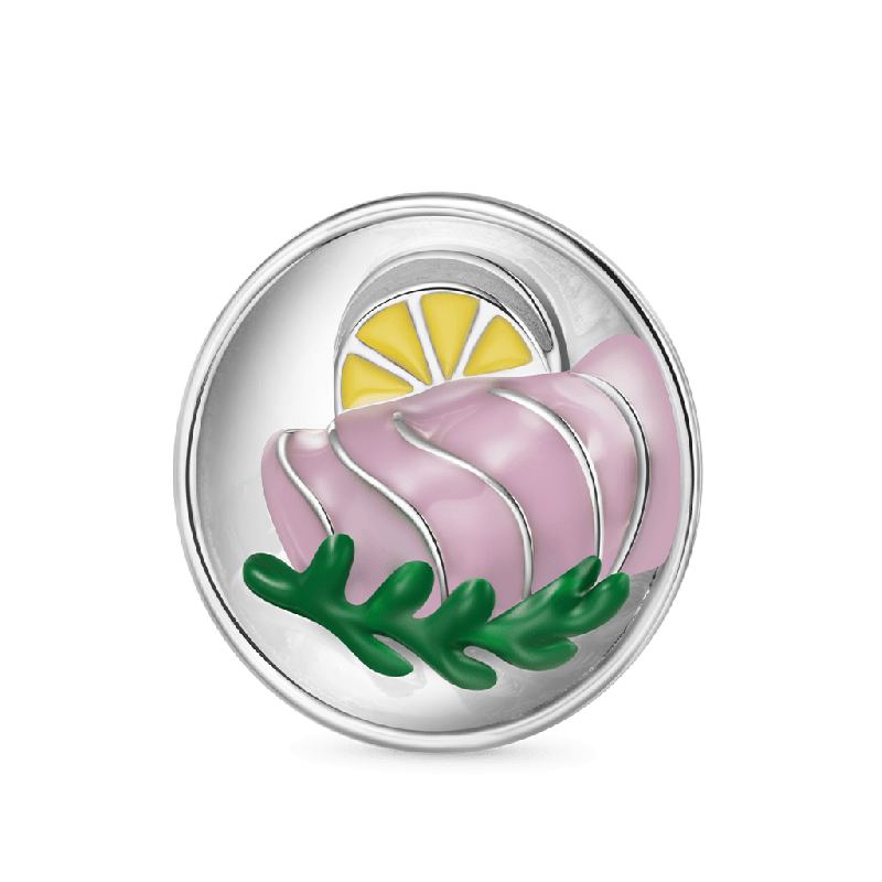 Charm de Clip Comida de Salmón