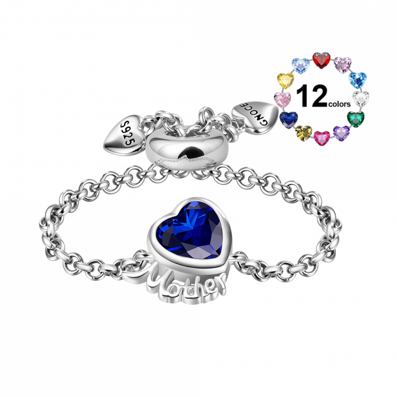 Anillo de Cadena Corazón Madre