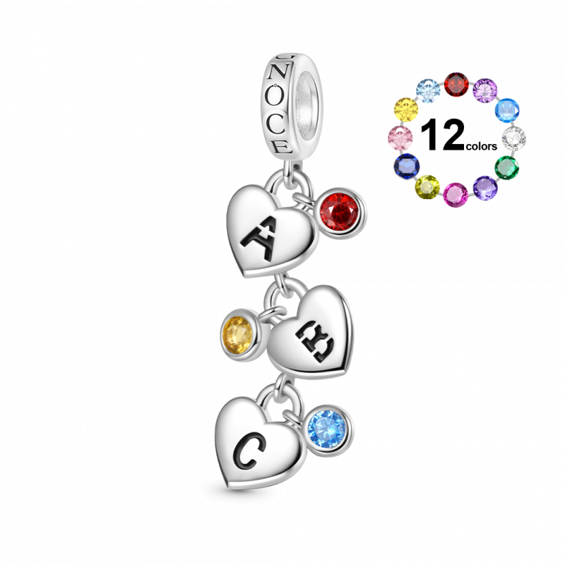 Colgante de Letras Personalizadas En Forma De Corazón
