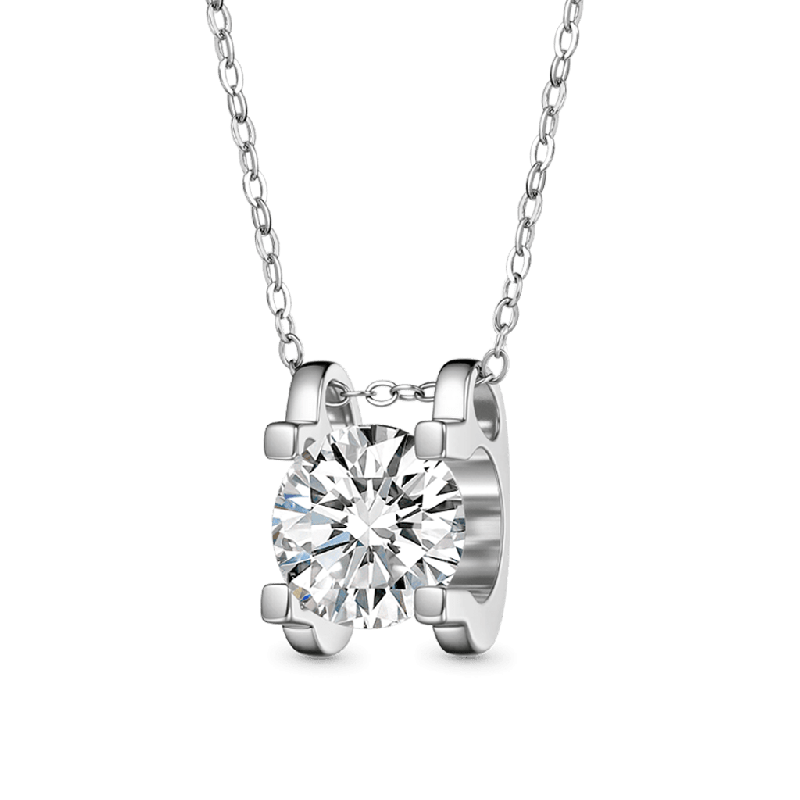 Collar de Moissanita VVS Deslumbrante de 1ct