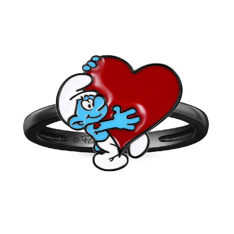 Anillo de Los Pitufos x Pitufos Hefty Amor de San Valentín