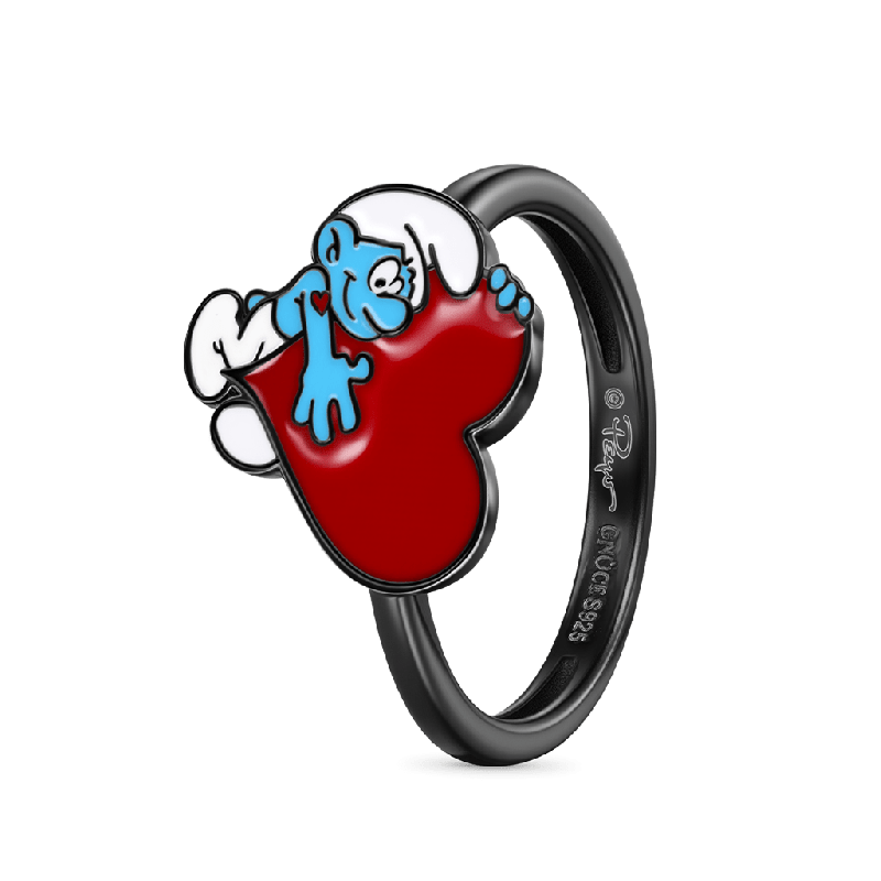 Anillo de Los Pitufos x Pitufos Hefty Amor de San Valentín